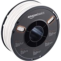 AmazonBasics ABS 3D Printer Filament-1.75mm-White-1 kg Spool